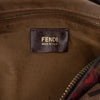Fendi Zucca Canvas Rose Print Chef Shoulder Bag Secondhand