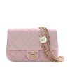 Chanel Mini Quilted Iridescent Lambskin Pearly Flap Secondhand