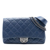 Chanel Large Quilted Goatskin Double Carry Waist Chain Flap Secondhand