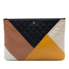Secondhand Chanel Large Quilted Lambskin Colorblock O Case
