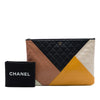 Secondhand Chanel Large Quilted Lambskin Colorblock O Case