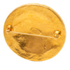 Chanel CC Gold Plated Round Brooch Secondhand