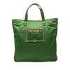 Prada Saffiano Trimmed Tessuto Logo Plate Convertible Tote Secondhand