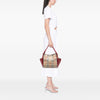 Burberry Small Leather Trimmed Haymarket Check Coated Canvas Canterbury Tote Secondhand