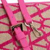 Secondhand Valentino Leather Trimmed Toile Iconographe Satchel