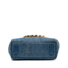 Versace Small Denim La Medusa Chain Top Handle Bag Secondhand