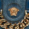 Versace Small Denim La Medusa Chain Top Handle Bag Secondhand