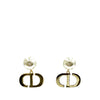 Dior Gold Plated Faux Pearl Tribales Push Back Earrings Secondhand