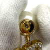 Dior Gold Plated Faux Pearl Tribales Push Back Earrings Secondhand