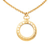 Secondhand Chanel CC Gold Plated Magnifying Glass Pendant Necklace