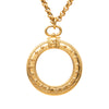 Secondhand Chanel CC Gold Plated Magnifying Glass Pendant Necklace