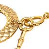 Chanel Gold Plated CC Loupe Magnifying Glass Pendant Necklace Secondhand