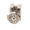 Hermès Palladium Plated Enamel Cage dH Cube Push Back Earrings Secondhand