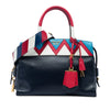 Prada Medium Saffiano Trimmed City Calf Greca Esplanade Satchel Secondhand