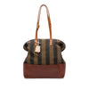 Fendi Pequin Stripe Canvas 2bag Secondhand