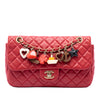 Chanel Medium Classic Lambskin Marine Charms Single Flap Secondhand