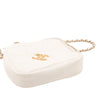 Chanel CC Quilted Lambskin Diamond Clutch with Chain Secondhand