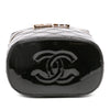 Chanel Quilted Patent Logo Chain Vanity Case Secondhand