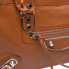 Balenciaga Small Chevre Motocross Classic Metallic Edge City Satchel Secondhand