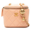 Chanel Mini Quilted Lambskin Pearl Crush Vanity Case With Chain Secondhand