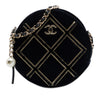 Chanel Velvet Pearl Sequin Round Crossbody Secondhand
