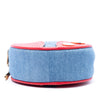 Chloé Mini Denim and Calfskin Daria Round Satchel Secondhand