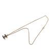 Chanel CC Gold Plated Enamel Pendant Necklace Secondhand