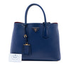 Prada Medium Saffiano Cuir Double Handle Satchel Secondhand