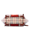 Burberry Small Suede Trimmed Haymarket Check Coated Canvas Canterbury Tote Secondhand