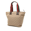 Gucci GG Canvas Web Tote Secondhand