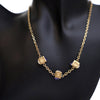 Louis Vuitton Gold Plated Crystal Gamble Drop Earrings And Necklace Set Secondhand