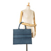 Secondhand Dior Large Oblique Denim Book Tote