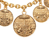 Chanel CC Gold Plated Medallion Collar Necklace Secondhand