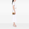 Chanel Limited Edition Mini Quilted Metallic Lambskin CC Chain Fringe Full Flap Secondhand