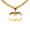 Secondhand Chanel CC Gold Plated Pendant Necklace