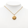 Chanel CC Gold Plated Medallion Pendant Necklace Secondhand