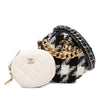 Chanel Tweed 19 Round Clutch with Chain and Coin Purse Secondhand