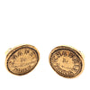 Chanel Gold Plated Coin Clip On Earrings Secondhand