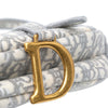 Secondhand Dior Oblique Embroidered Canvas Saddle Bag