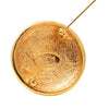 Chanel Gold Plated CC Round Brooch Secondhand