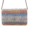 Chanel CC Quilted Tweed Rainbow Hardware Wallet on Chain Secondhand