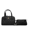Chanel CC Quilted Calfskin Wild Stitch Handbag Secondhand