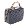 Chanel CC Quilted Patent Vanity Case Secondhand