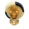 Chanel CC Enamel Checkered Faux Pearl Round Clip On Earrings Secondhand