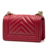 Chanel Small Chevron Calfskin Boy Flap Secondhand