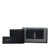 Saint Laurent Studded Leather Monogram Clutch Secondhand