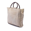 Chanel CC Canvas Wooden Handle Tote Secondhand