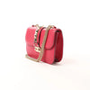 Valentino Rockstud Glam Lock Leather Chain Crossbody Bag in Pink Secondhand