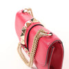Valentino Rockstud Glam Lock Leather Chain Crossbody Bag in Pink Secondhand