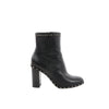Secondhand Valentino Garavani Rockstuds Leather Ankle Boots in Black, Size 37.5 EU